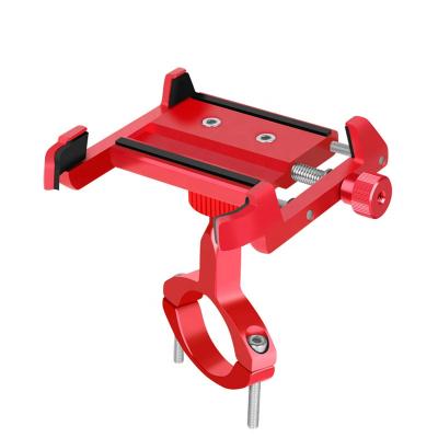 China Red Easy Installation Bicycle Stem Handlebar Mobile Phone Holder Adjustable WHEEL UP For 3.5-6.5 Inch Smartphone Mount for sale