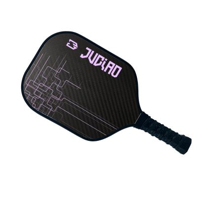 China Soft Stain Wholesale Modern Design 3K OEM Soft Color Cloth Padle Racket PP Honeycomb Carbon Side Pickleball Paddle for sale