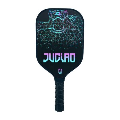 China Generic Raw Carbon Fiber Soft Stain Multicolor Optional Good Toughness With Texture Pickleball Paddle for sale