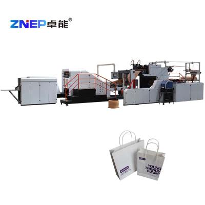 China Fully autoimatic Hotels ZNEP Paper Shopping Bag Making Machine Kraft Paper Bag Making Machine for sale