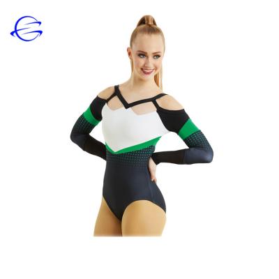 China Sexy Mystical Tight Girls Gymnastics Long Sleeve Spandex Dancer Tights Gymnastics Dancer Tights for sale