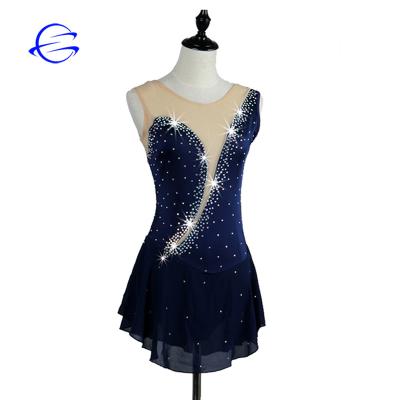 China Rhinestone Breathable Crystals Integrated Speed ​​Figure Ice Skating Dress China for sale