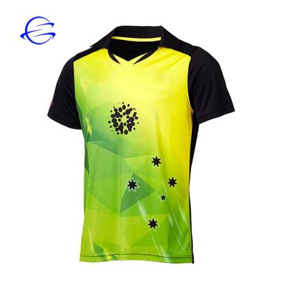 China Breathable Digital Printing New Design Custom Cricket Jersey Team Uniforms Sets for sale