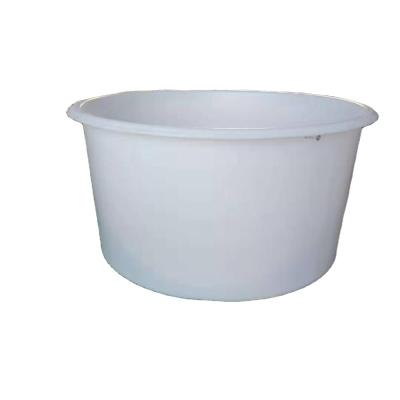 China Eco-Friendly Chinese Manufacture Aquarium Pe Round Plastic Fish Farming Tank 500 Liters for sale