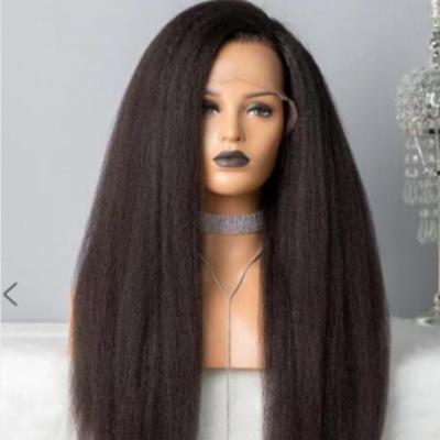 China Star fashion new product high temperature straight hair chemical fiber silk black fluffy natural wig long for sale