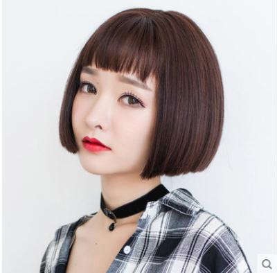 China Naturally Realistic Star Fashion Bangs Bobo Head This Killer Isn't Too Cold The Same Short Straight Hair Wig for sale