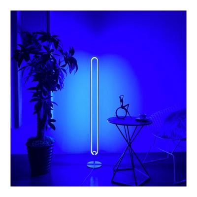 China 2021 Modern Nordic Floor Lamp RGB Led Standing Lights Remote Control Corner Light For Bedroom Living Room for sale