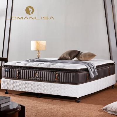 China Hypoallergenic Hotel Pocket Spring Mattress, Knitted Natural Fabric Foam Mattress for sale