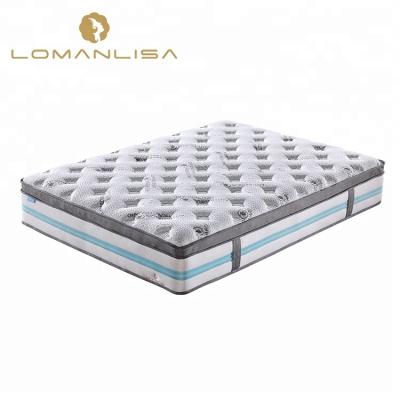 China High Grade Hypoallergenic King Size Regular Latex Foam Pocket Spring Bed Mattress for sale