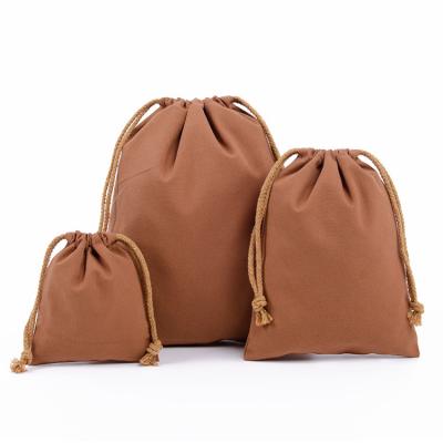 China Wholesale promotional colorful simple small cotton canvas drawstring bags washable with custom printed logo canvas shoe suction string bag for sale