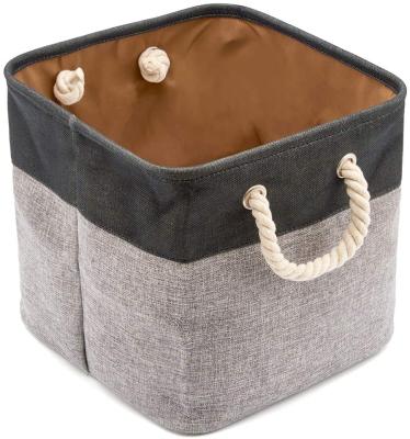 China 100% Recycled Brown Color Cotton Storage Folding Bag for sale