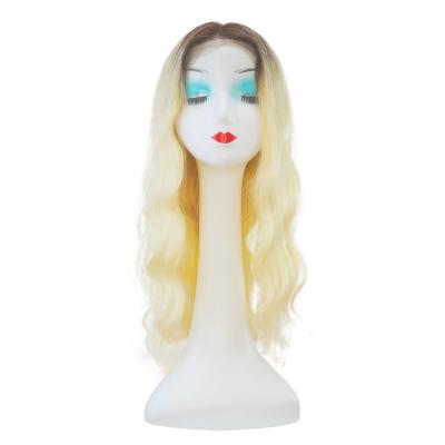 China Other Korean Workers Hand Weave Wigs, 22inches High Quality 100% Remy Human Hair 613 Wave Full Lace Wig for sale