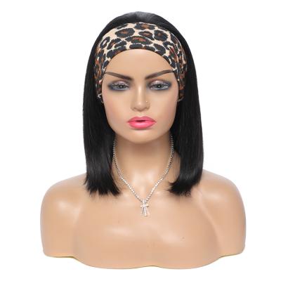 China Wholesale Silky Straight Remy Human Hair Headband Wig Bob Human Hair Headband Straight Wave Wig for sale