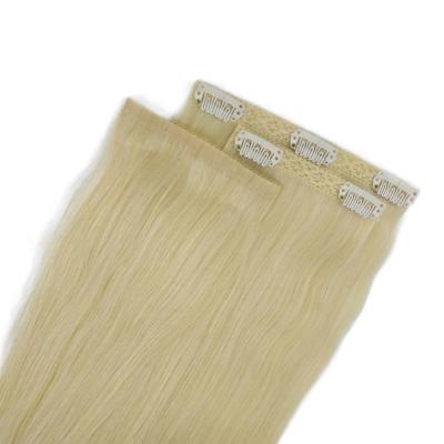 China Highlight Brazilian Remy Hair Set Double Wave Silky Straight Drawn Virgin Hair 100% Clip In Hair Extension for sale