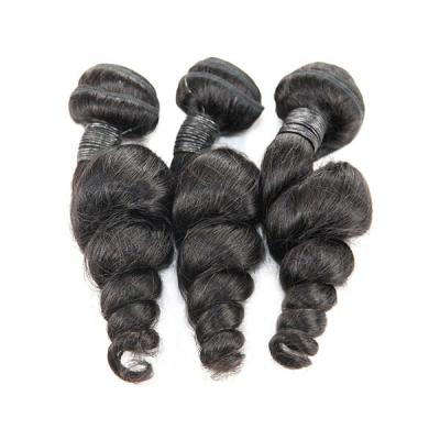 China Cheap Brazilian Loose Wave Hair Loose Wave Bundles Hair Extension Sellers 8-30 Inch Bundles Natural Black for sale