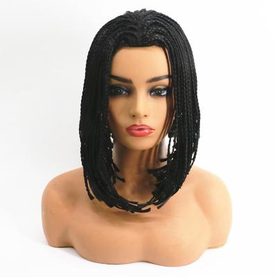 China European and American Curly African Black Fashion Curly Libertine Full Bobo Ladies Belle Ladies Wig Head Set Chemical Fiber Air Bangs for sale