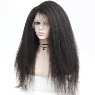 China Other Wholesale Synthetic Body Wave Wig Synthetic Lace Front Wig Factory Yaki Color High Temperature Fiber Black Wigs for sale