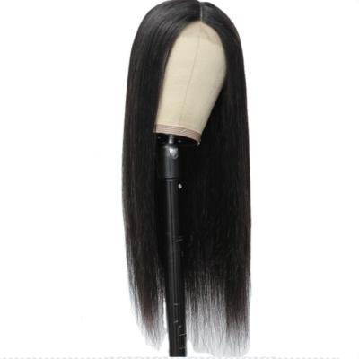 China Other Wholesale Temperature Fiber Yaki Heat Resistant Straight Kinky Straight Synthetic Lace Front Wigs 14-32inch 14-32inch For Wome Black for sale