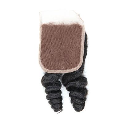 China Brazilian Human Hair 4x4 Loose Wave Closure Wig for sale