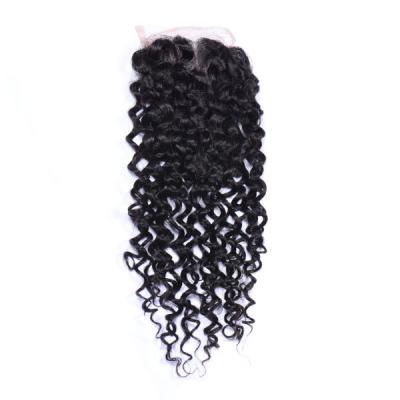 China Wholesale 100% Human Hair Brazilian Lace Front Human Hair Closure 4*4 Water Wave Wig for sale