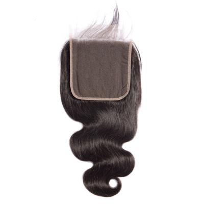 China Natrual Inventory Lace Closure Human Hair 6*6 HD Virgin Hair Big Black Straight Body Wave Frontal for sale