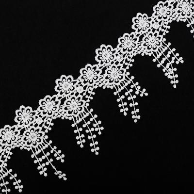 China High quality hot water soluble lace hollow trimmings embroidery hollow trims Venice sale exquisite clothing accessories for sale