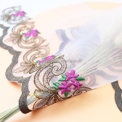 China Low MOQ embroidery lace chemical trim organza trim lace fabric water soluble net ribbon trim for clothes for sale