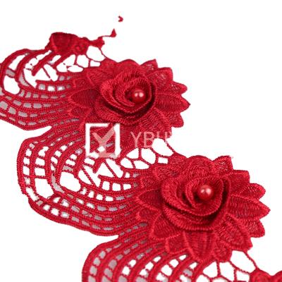 China 2021 Latest Exclusive Product Viable Lace For Party Nigerian African Lace 3d Flower High Quality Lace for sale