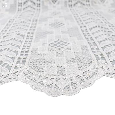 China Ybuyoo Guipure Lace Factory Embroidery Polyester Lace Water Soluble White Fabric for China Wedding Accessories and Dress Lace Embroidery for sale