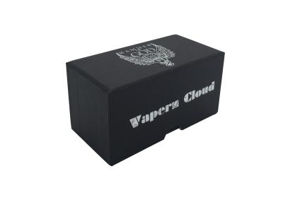 China Folded Kraft Paper Rigid Gift Box 1200 Gsm Cardboard Black Gift Box With Lid for sale