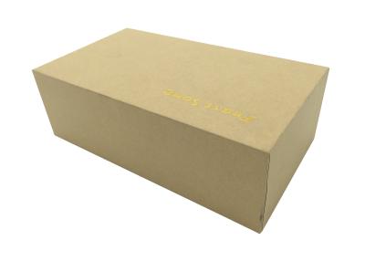 China 2.0 mm Kraft Cardboard Boxes Packaging Paper Insert Gold Foil OEM Accepted for sale