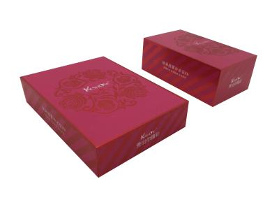 China Soft Touch Finish Large Christmas Gift Cosmetic Paper Box With Lids for sale