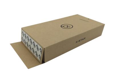 China Empaquetado de papel plegable rectangular de la caja de cartón de Kraft con la cinta adhesiva en venta