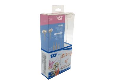 China Earphone Clear Plastic Packaging Box / Small Plastic Gift Boxes Die Cut Type for sale