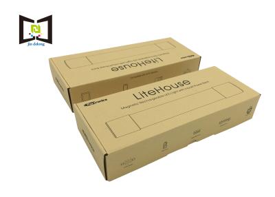 China Rechargeable LED Tube Kraft Packaging Boxes With Black Printing Butterfly Type for sale