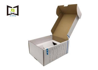 China Brown Fold Up Cardboard Boxes , Robot Packaging Small Folding Boxes Paper Insert Holder for sale