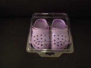 China Cheap Price Silver Foil Printing Plastic PP/PE Baby Shoes Boxes for sale