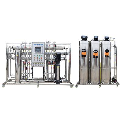 China Garment Shops 1 Ton Reverse Osmosis Water Machine Water Purifier 1000L/H Two Stage Pure Water Treatment Equipment for sale