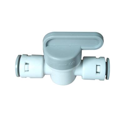 China Water Filter Press In Quick Ball Valve Socket Fittings Tube RO Water Purifier Spare Parts Equal 1/4