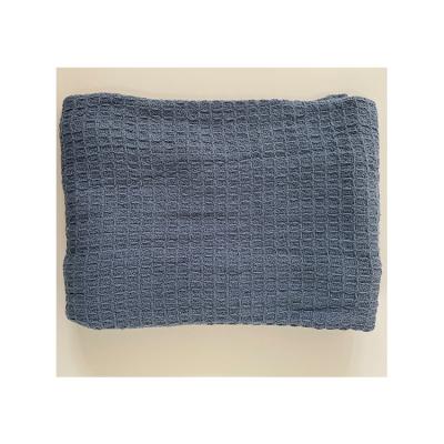 China Super Quality 76Cm*102Cm Soft Reliable Washed Out Weighted Reversible Cotton Waffle Throw Blanket for sale