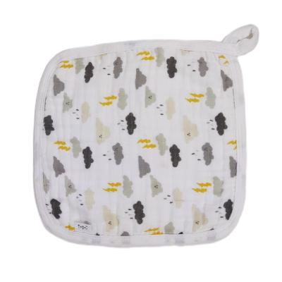 China HONGCH Child Safe Wholesale Soft Absorbent Gauze Newborn Printed Muslin Burp Cloth Baby Saliva Towel for sale