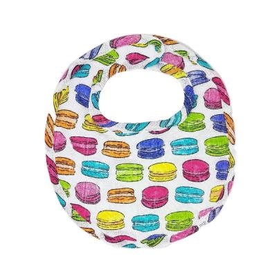 China HONGCH Washable One-sided Organic Cotton Baby Bib Saliva Printed Newborn Towel One-sided Knitted Burping Cloth for sale