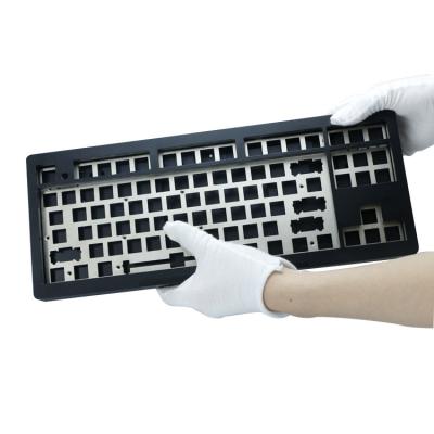 China Hot Sale Metal OEM Black Metal Anodized 6061 Aluminum 6063 Custom 80% CNC 87 TKL Mechanical Keyboard Case for sale