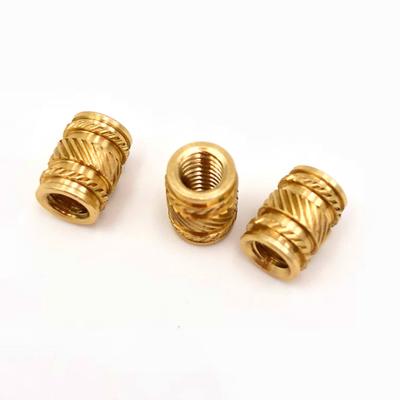 China Heavy Industry Injection Molding VMT M4 M5 M6 M8 Brass Thread Nut Knurled Insert for sale