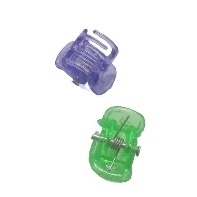 China Plant Support 1 Cm Mixed Colored Flower Plastic Clips Colored Orchid Plastic Clip Garden Orchid Support Clip For Nursery for sale