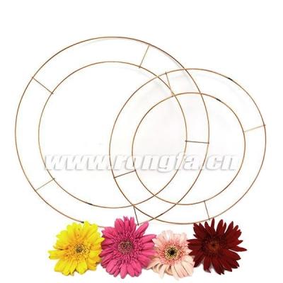 China 12 Inch Artificial Flower Wreath Door Decoration Wholesale Round Christmas Flower Wreath Frame for sale