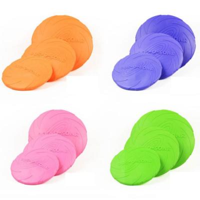 China Pet Training Dog Flying Saucer Toy Soft Foldable Soft Folding Disc TPR Flying Disc for sale