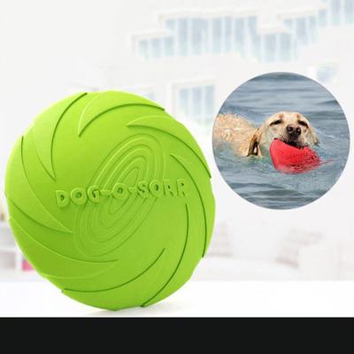 China Large Small Mini Chew Flying Golf Discs Stocked Durable 2022 Frisbeed Pet Bite Resistant For Dogs Training Silicone Soft Frisbeed for sale