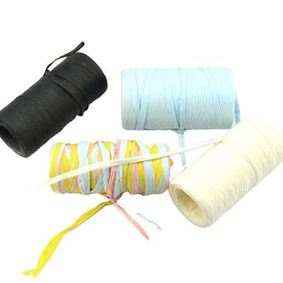 China Free Samples DIY Toys Natural Twist Rope Colors DIY Paper Paper Craft Various Colored Raffia Yarn Crochet Paper Kit for sale