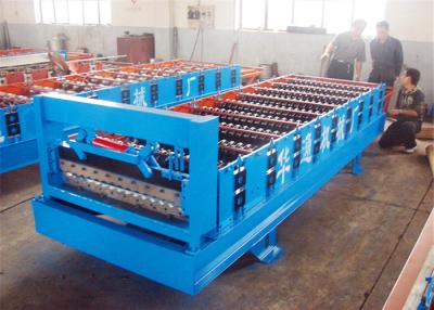 China Automatic Corrugated Roofing Sheet Roll Forming Machine 9-12m/min Drive By Chain for sale